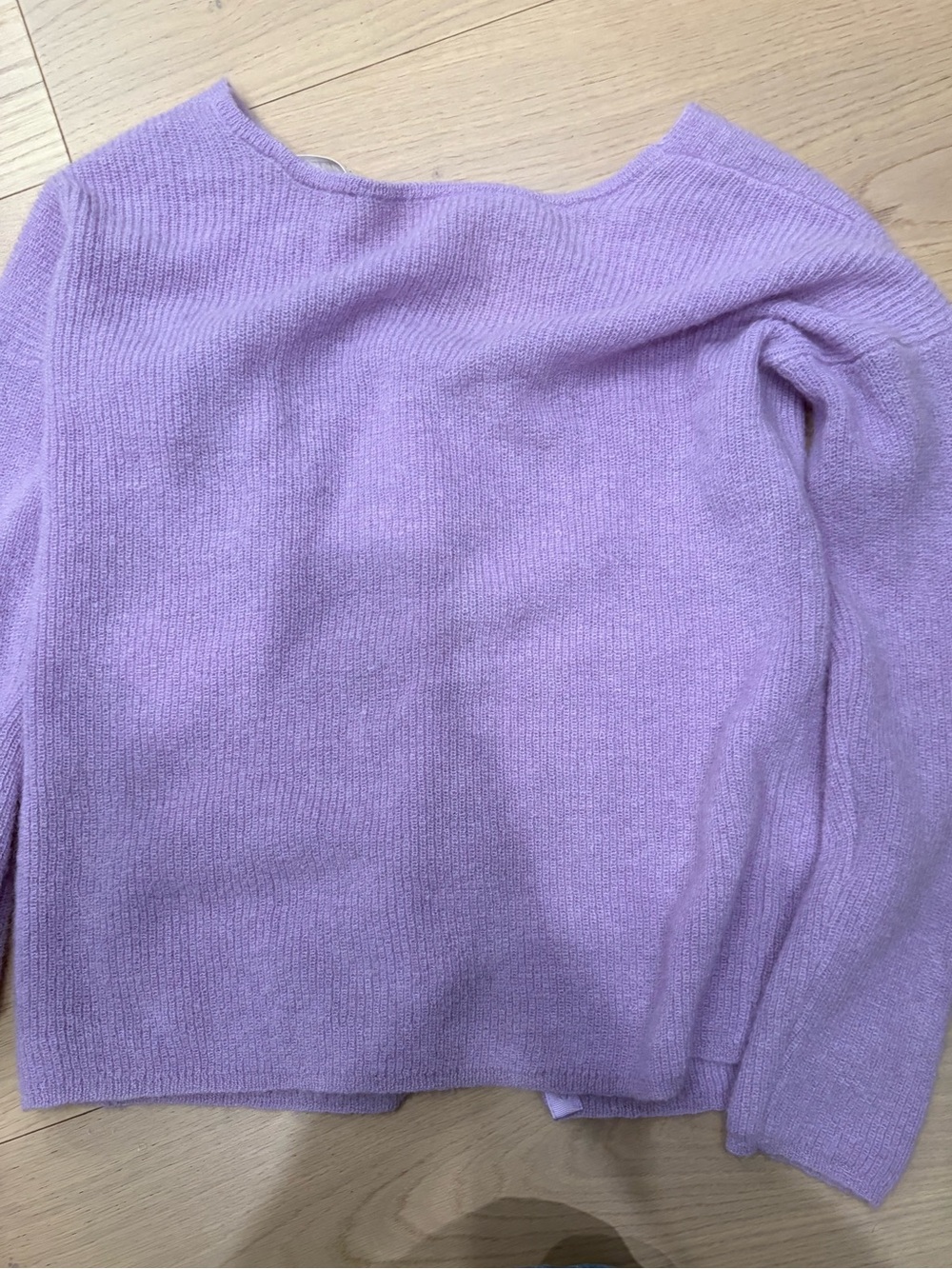 Sezane V-Neck Knit Cardigan Sweater - Picture 5 of 6